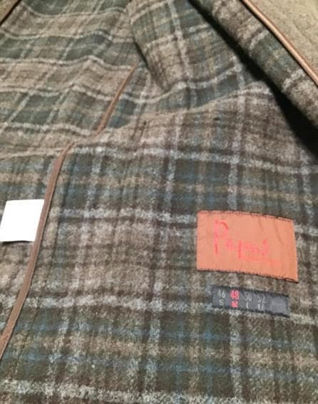 定価13万 M 使用1シーズン Papas パパス ダッフルコート　ウール　茶色