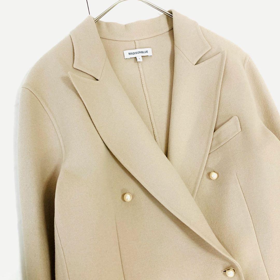 美品✨️マディソンブルー　パールボタンリバー　チェスターコート　ロング　S