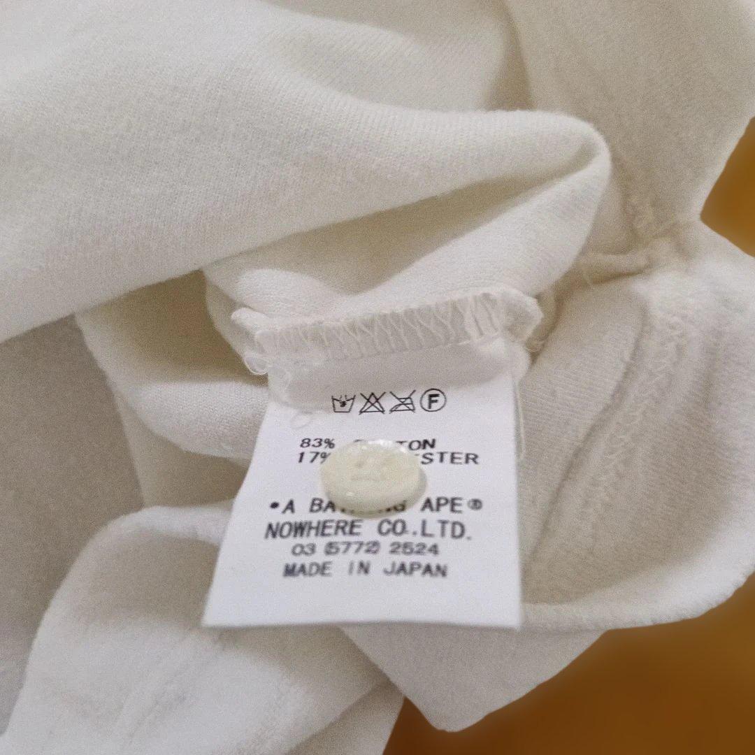 激レアデザイン　A BATHING APE ホワイトポロシャツ