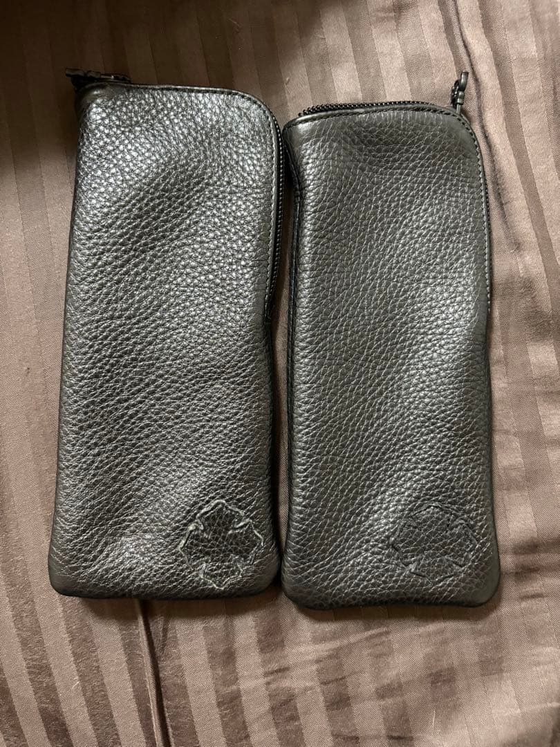 【2点セット】Chrome Hearts クロムハーツ レザーケース眼鏡ケース