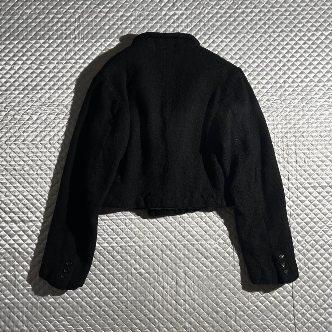AD2011 11AW ウール縮絨ショートダブルジャケット 黒 archive