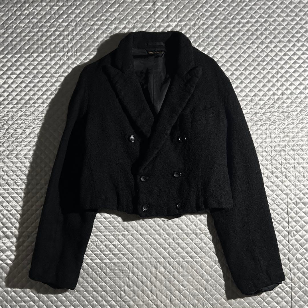 AD2011 11AW ウール縮絨ショートダブルジャケット 黒 archive