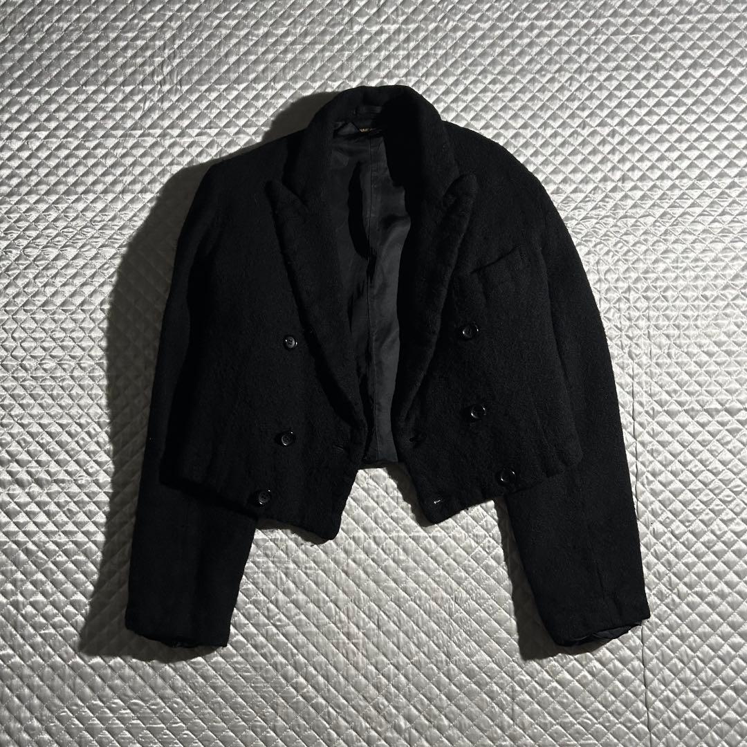 AD2011 11AW ウール縮絨ショートダブルジャケット 黒 archive
