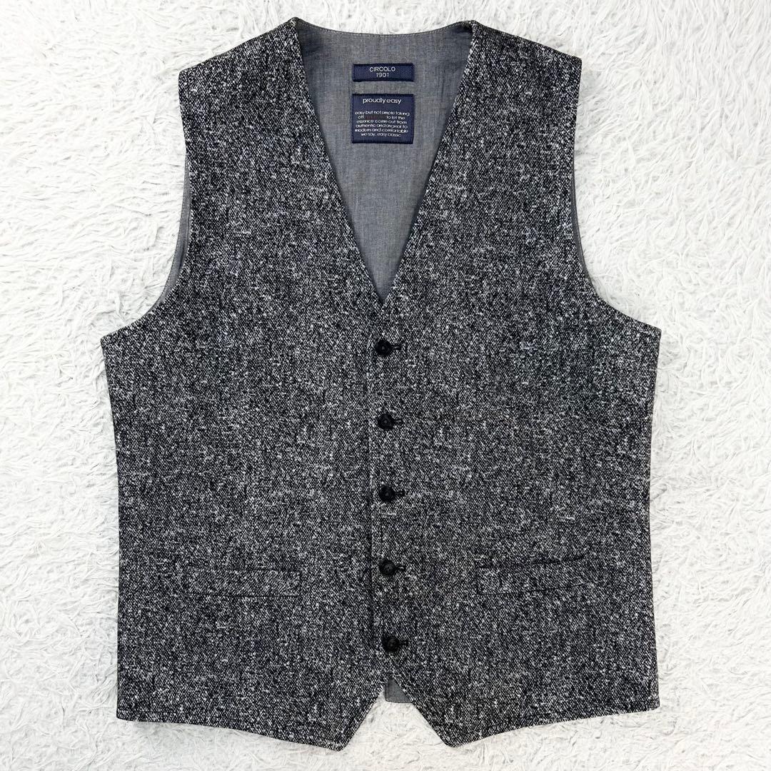 未使用級 ツーピース カシミヤタッチ チルコロ1901 テーラードジャケット