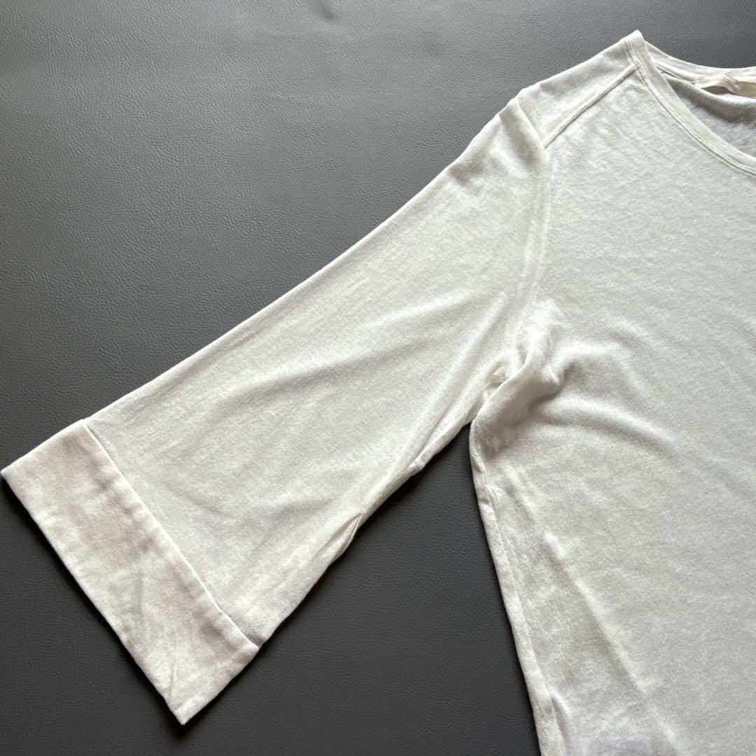 【美品】JULIUS ユリウス　カットソー　ロンT 白　ゆったり　日本製