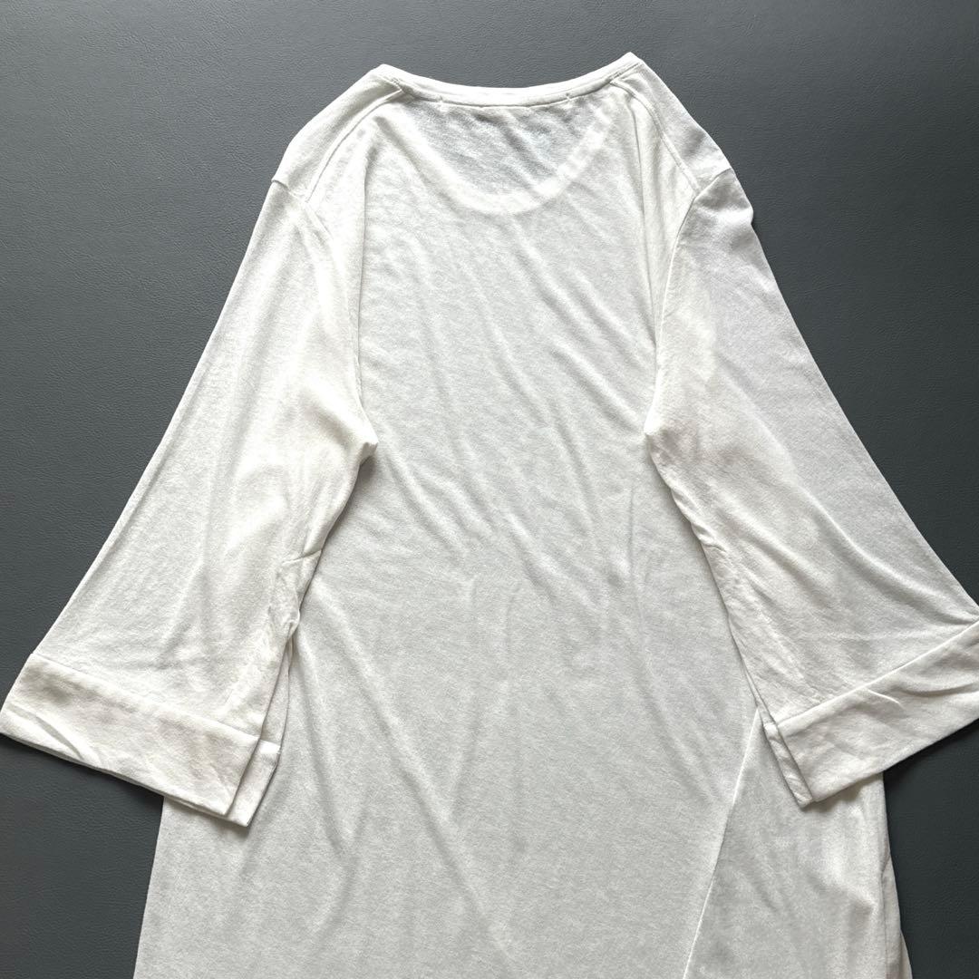 【美品】JULIUS ユリウス　カットソー　ロンT 白　ゆったり　日本製