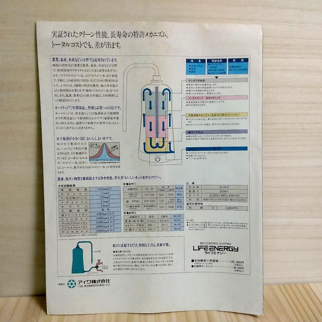ＢIO CONTOROLSYSTEM LIFEENRGY ライフエナジー浄水器