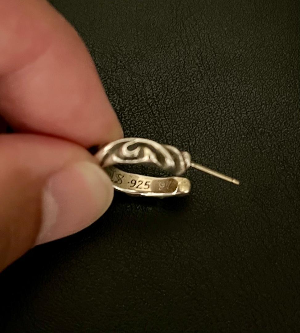 クロムハーツ フープピアス スクロールデザイン