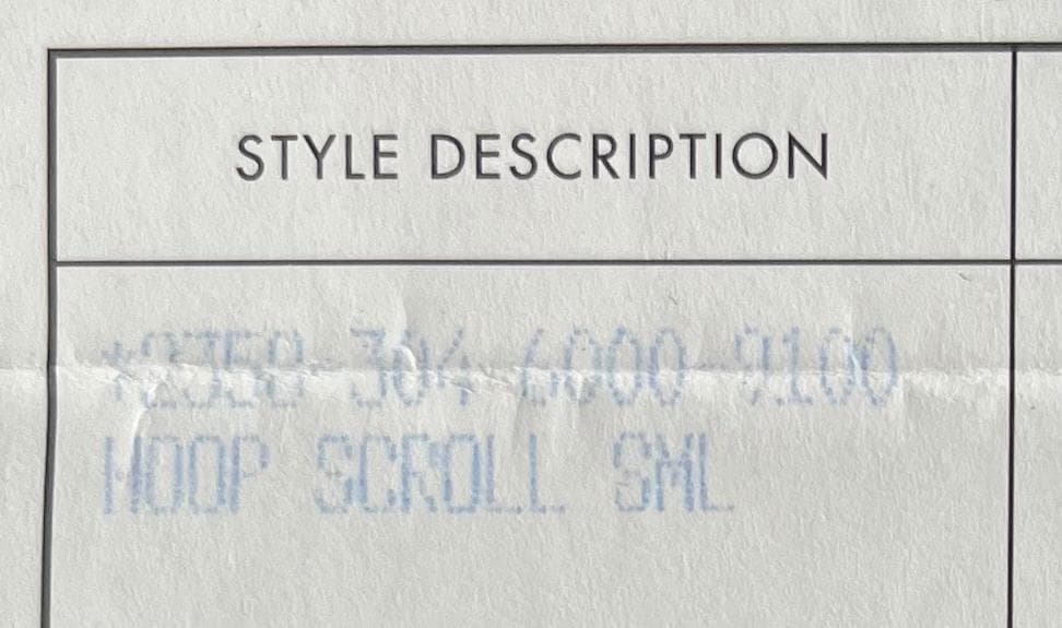 クロムハーツ フープピアス スクロールデザイン