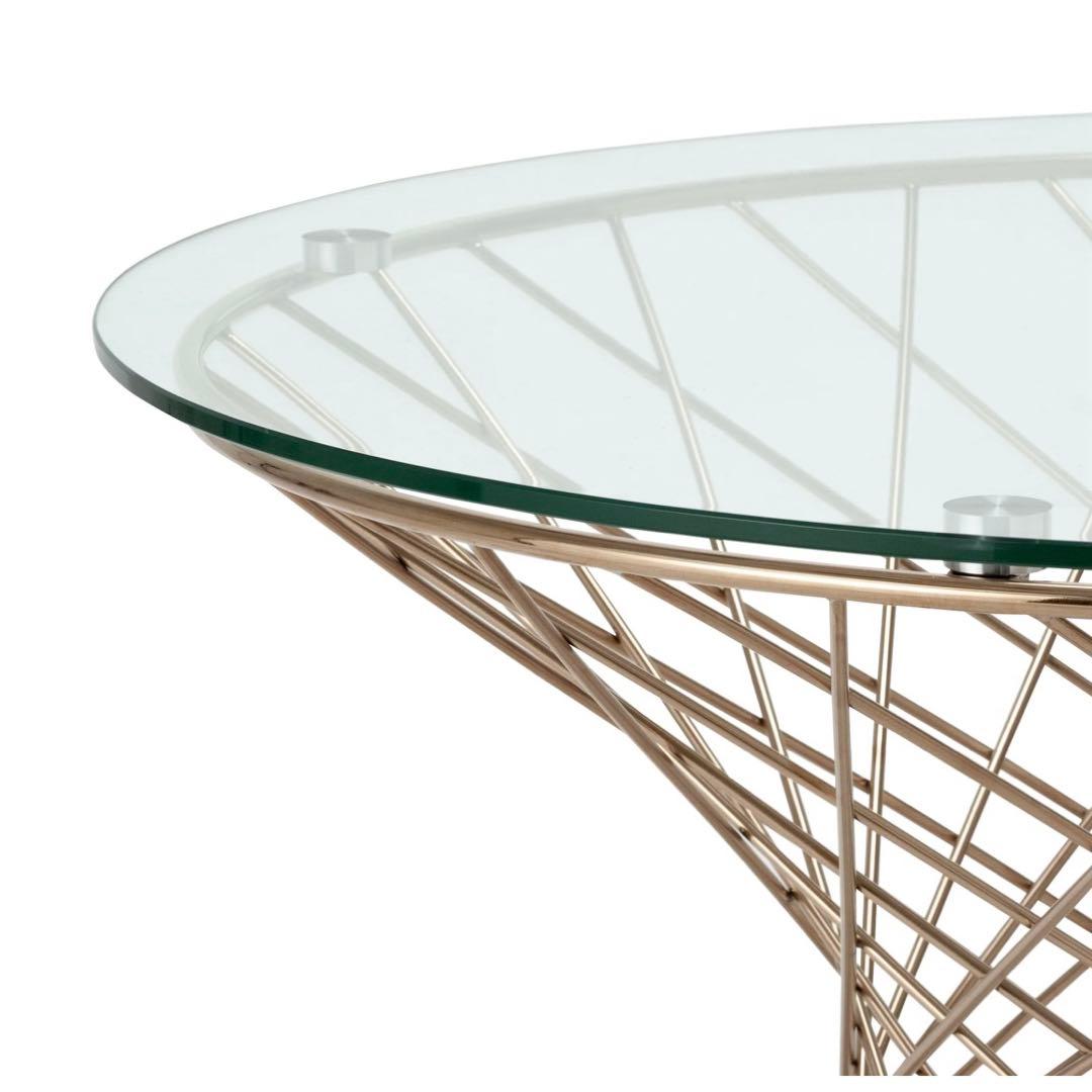 フランフラン　ガラステーブル　マーリア