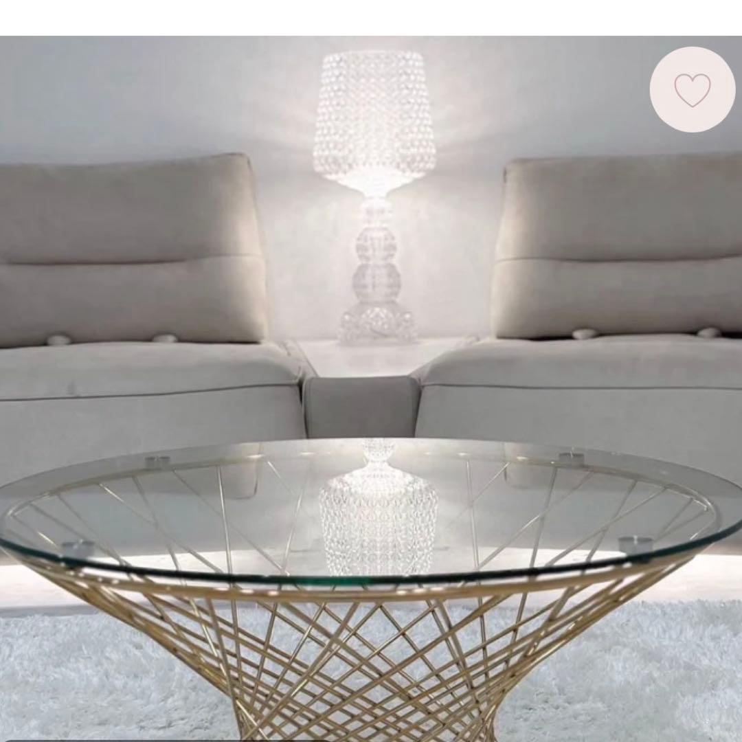 フランフラン　ガラステーブル　マーリア