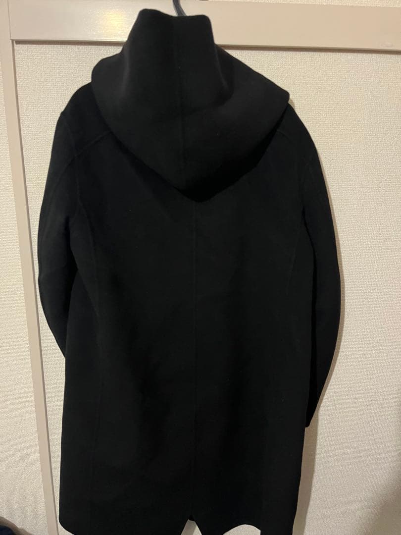 ATTACHMENT カシミア混ダブルフェイスビーバー フーデットコート
