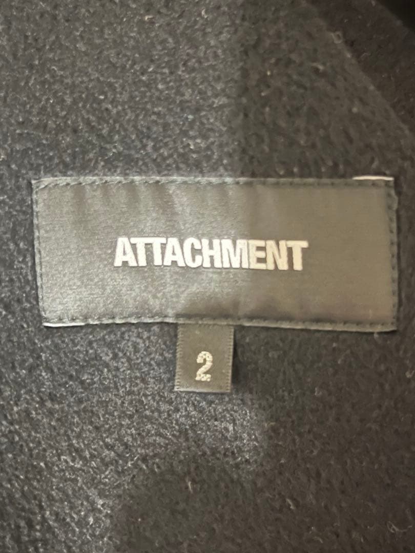 ATTACHMENT カシミア混ダブルフェイスビーバー フーデットコート