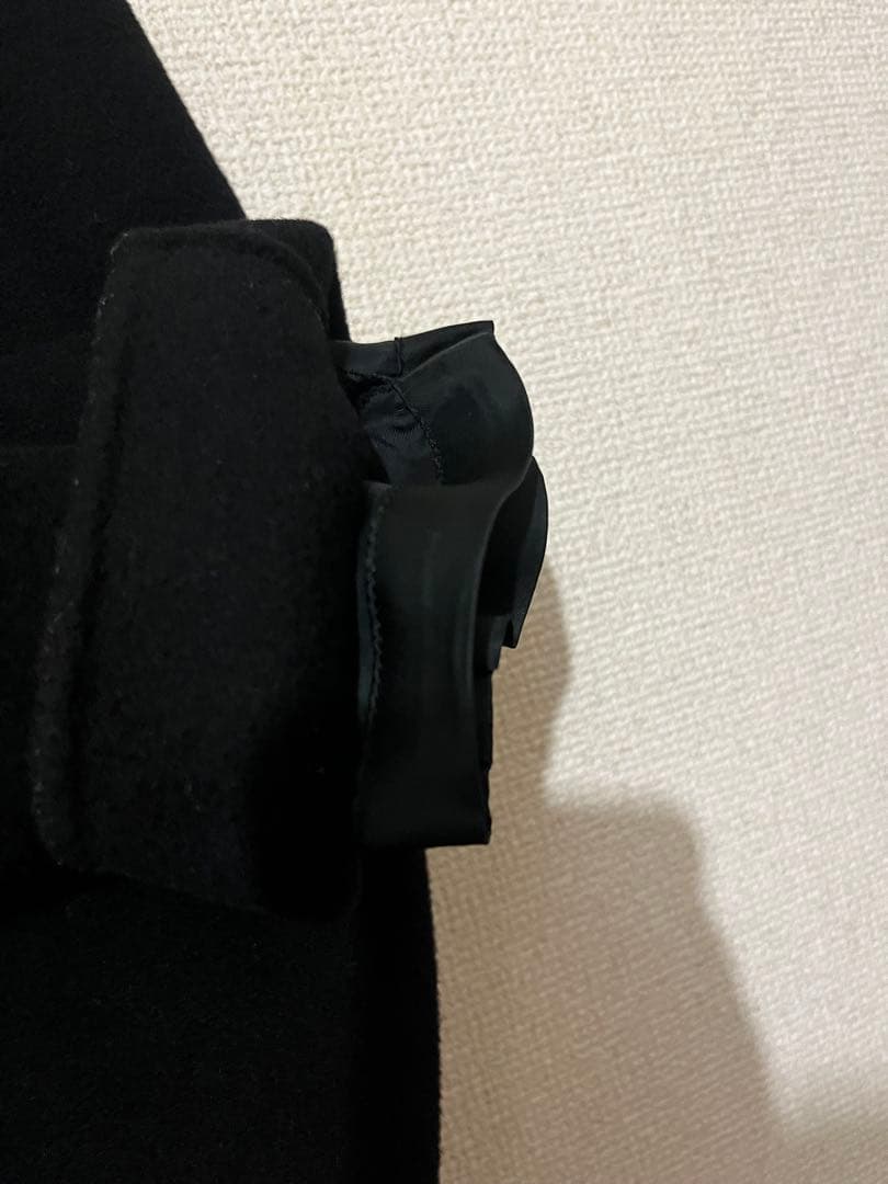 ATTACHMENT カシミア混ダブルフェイスビーバー フーデットコート