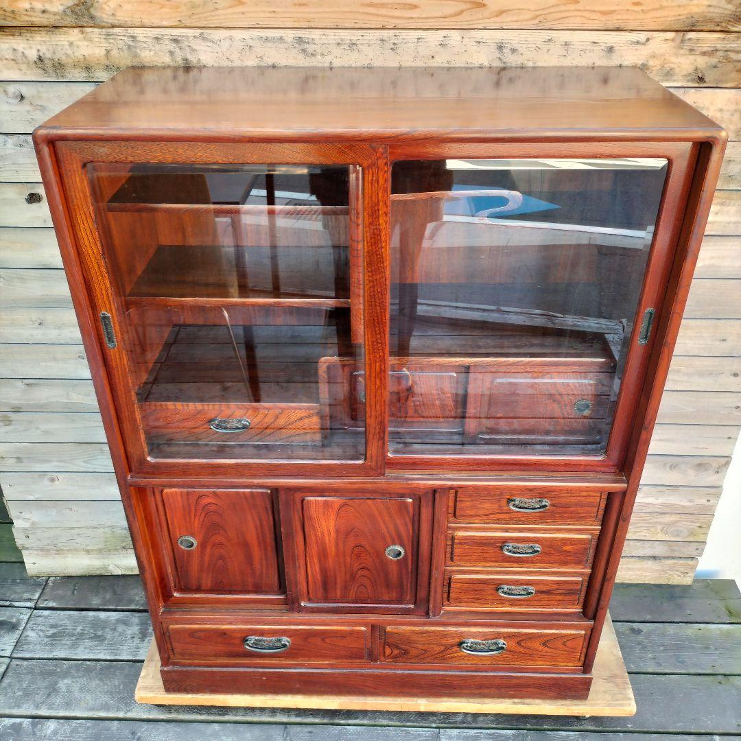 M♦ジャパンアンティーク　茶棚　茶箪笥