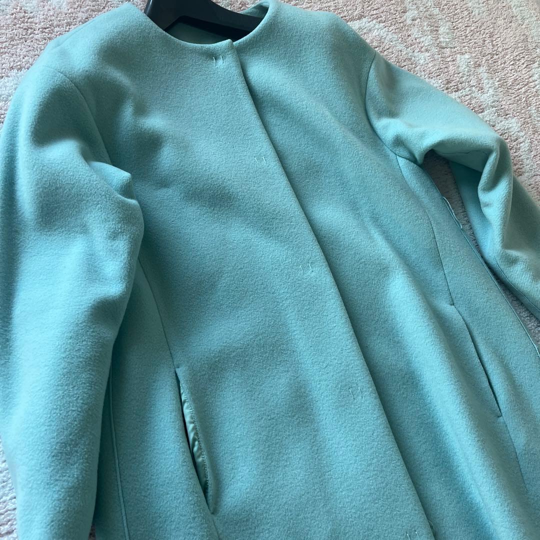 セルフォード　ロングコート　水色