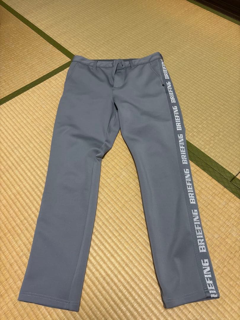 ブリーフィング　スウェット グレー ラインロゴ　L セットアップ