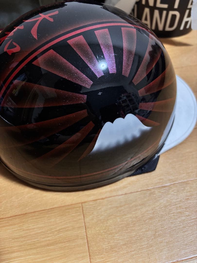 あゆ定価24000円オーダ品コルク半　黒赤ぼかし グラデーション