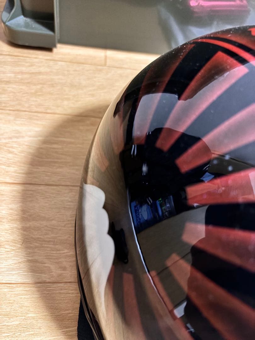 あゆ定価24000円オーダ品コルク半　黒赤ぼかし グラデーション