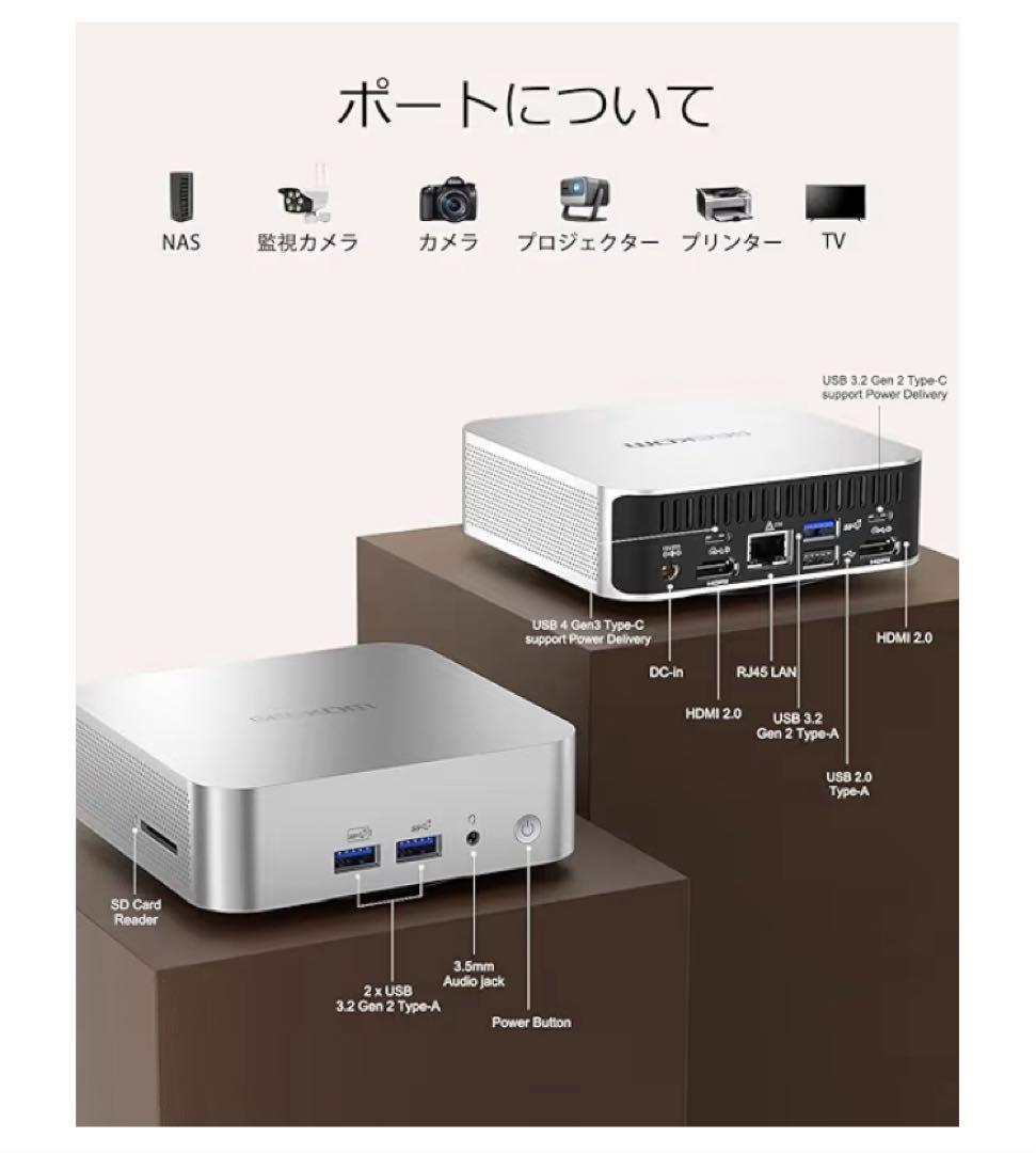 GEEKOM ミニPC シルバー