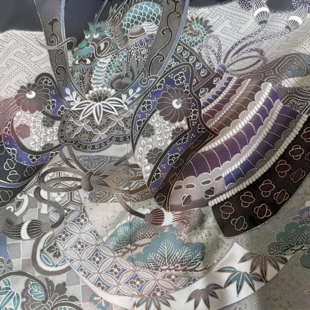 七五三　5才　男の子　フルセット　晴着一式　正絹　一度使用　美品