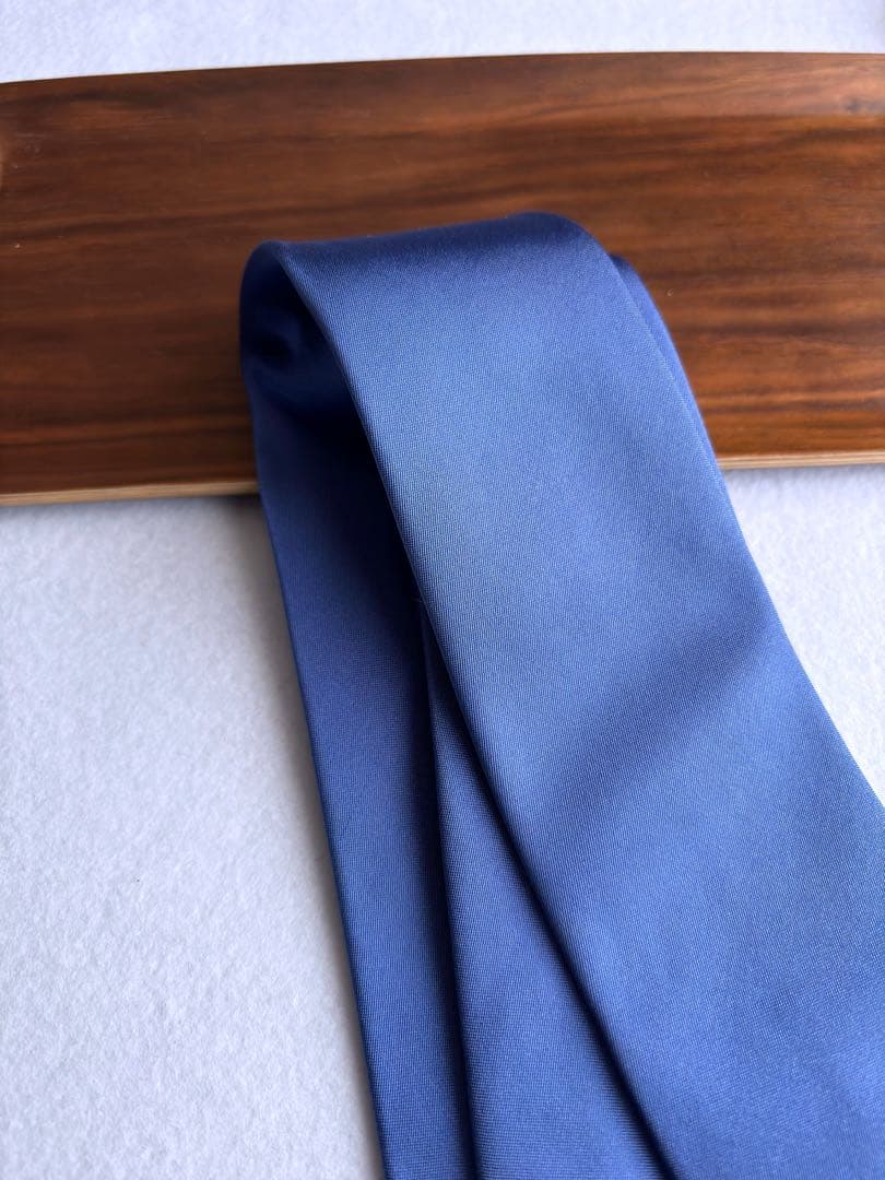 値下げ〔美品〕ラルフローレン ブラックレーベル ソリッドタイ ネクタイ 無地