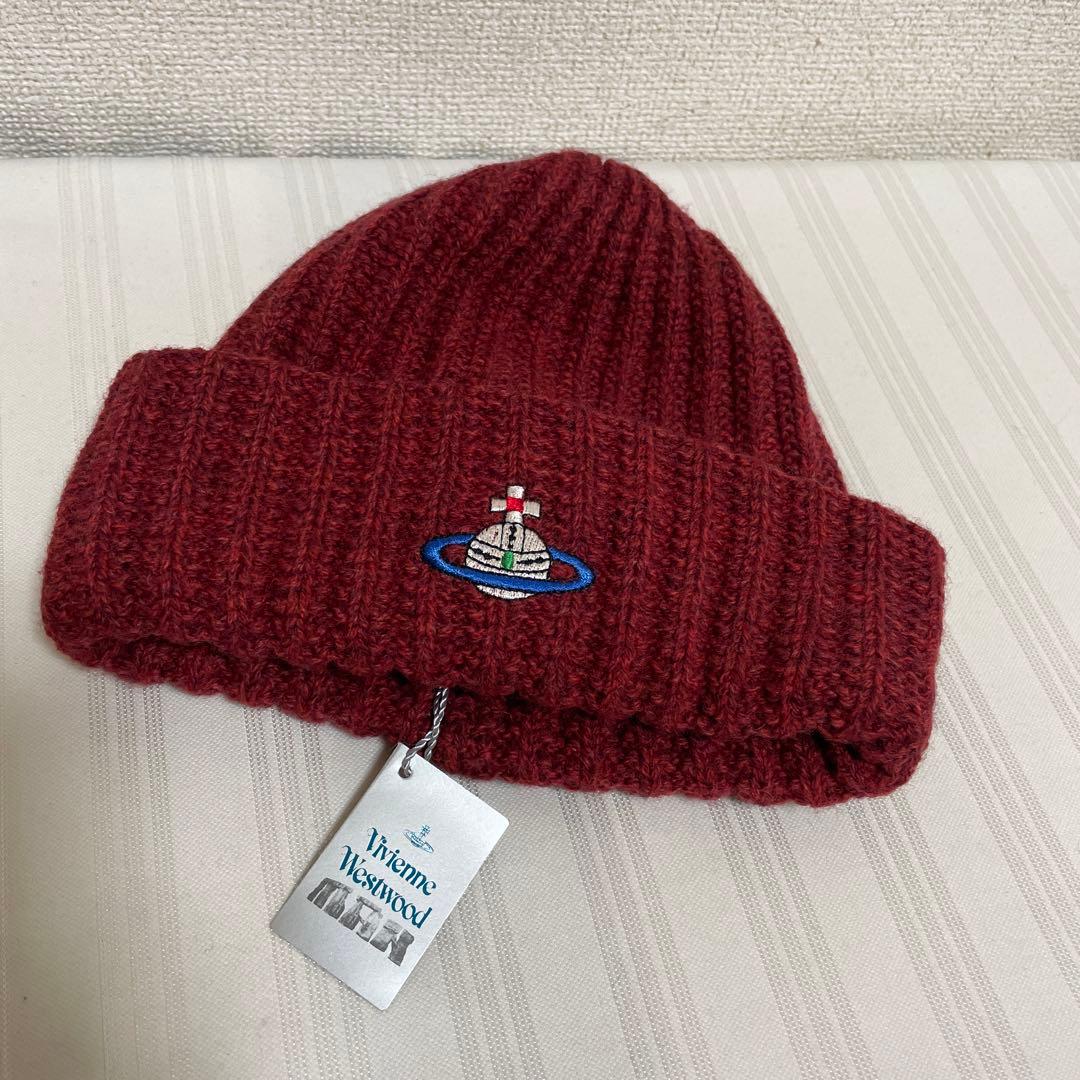 未使用品 Vivienne Westwood MAN ニット帽 ニットキャップ
