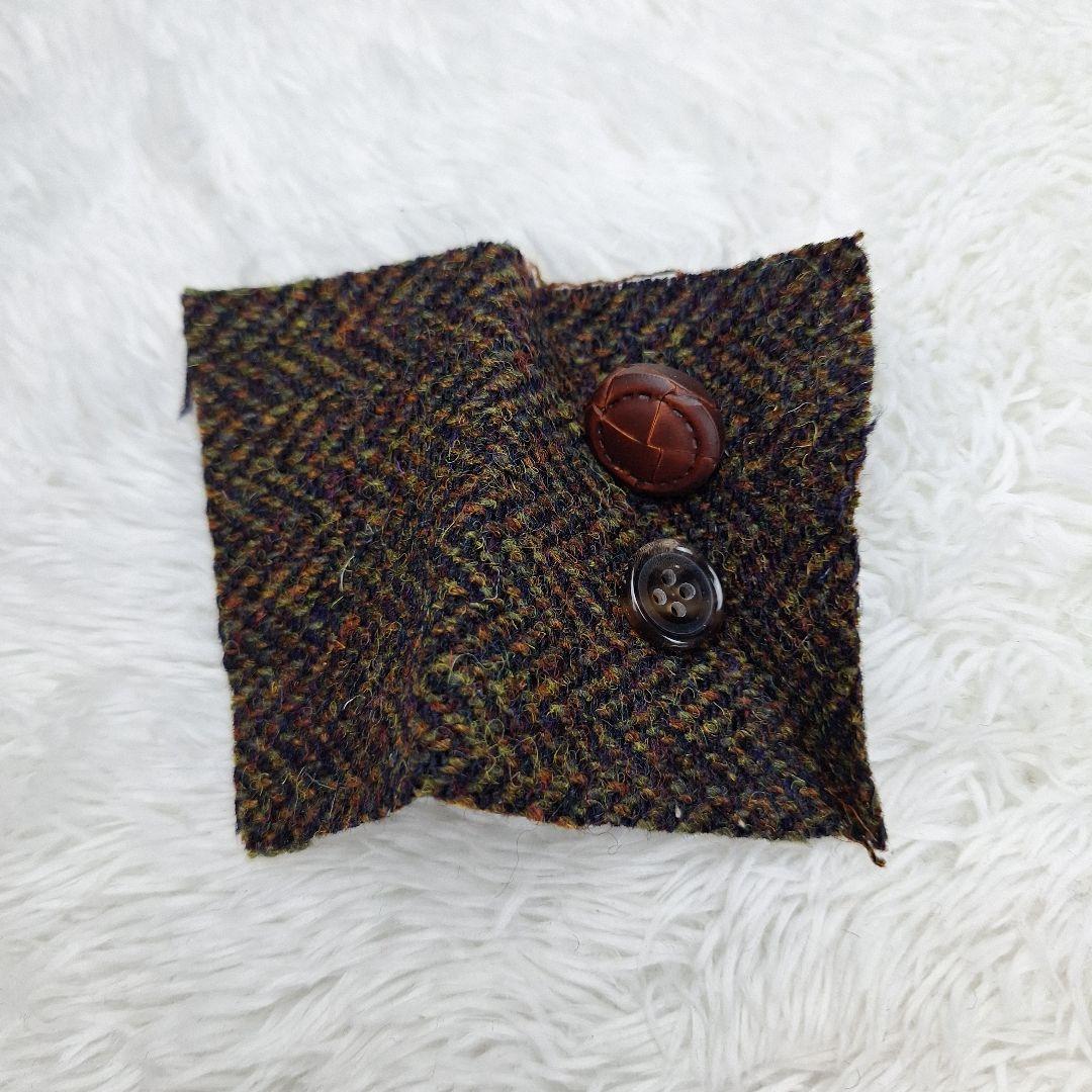 ハリスツイード　ハンティングコート　ヘリンボーン　ミックス　日本製　L