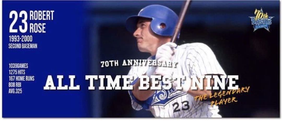 70周年　復刻レプリカユニフォーム　ロバート・ローズ