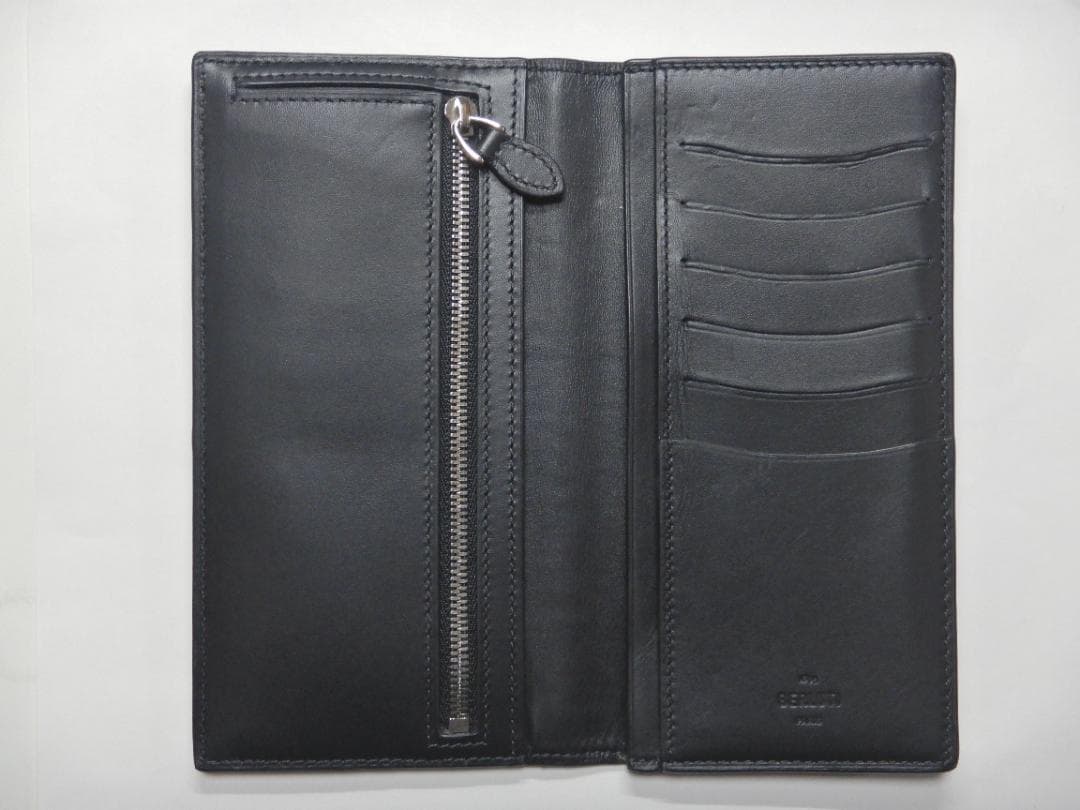 Berluti ベルルッティ カリグラフィ 二つ折り長財布 サンタル ブルー系
