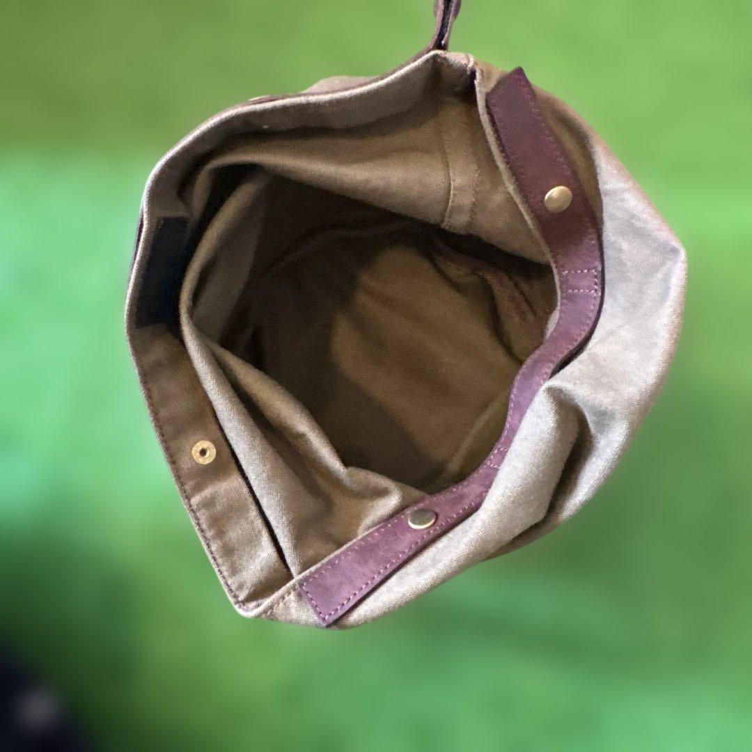 【NOBITO】 CHII_BAKO_Leather ソロキャンプ　ゴミ箱