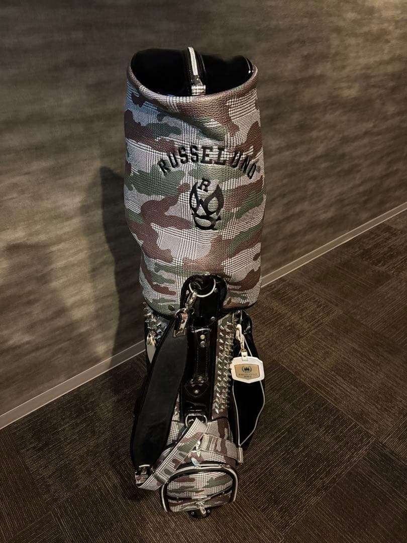 最終値下げRUSSELUNO 迷彩キャディバッグ