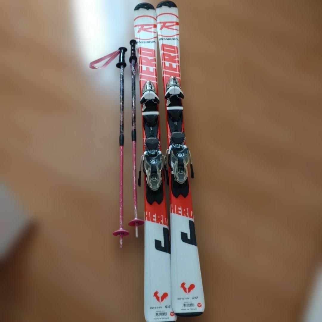 ROSSIGNOL HERO スキーセット140センチ