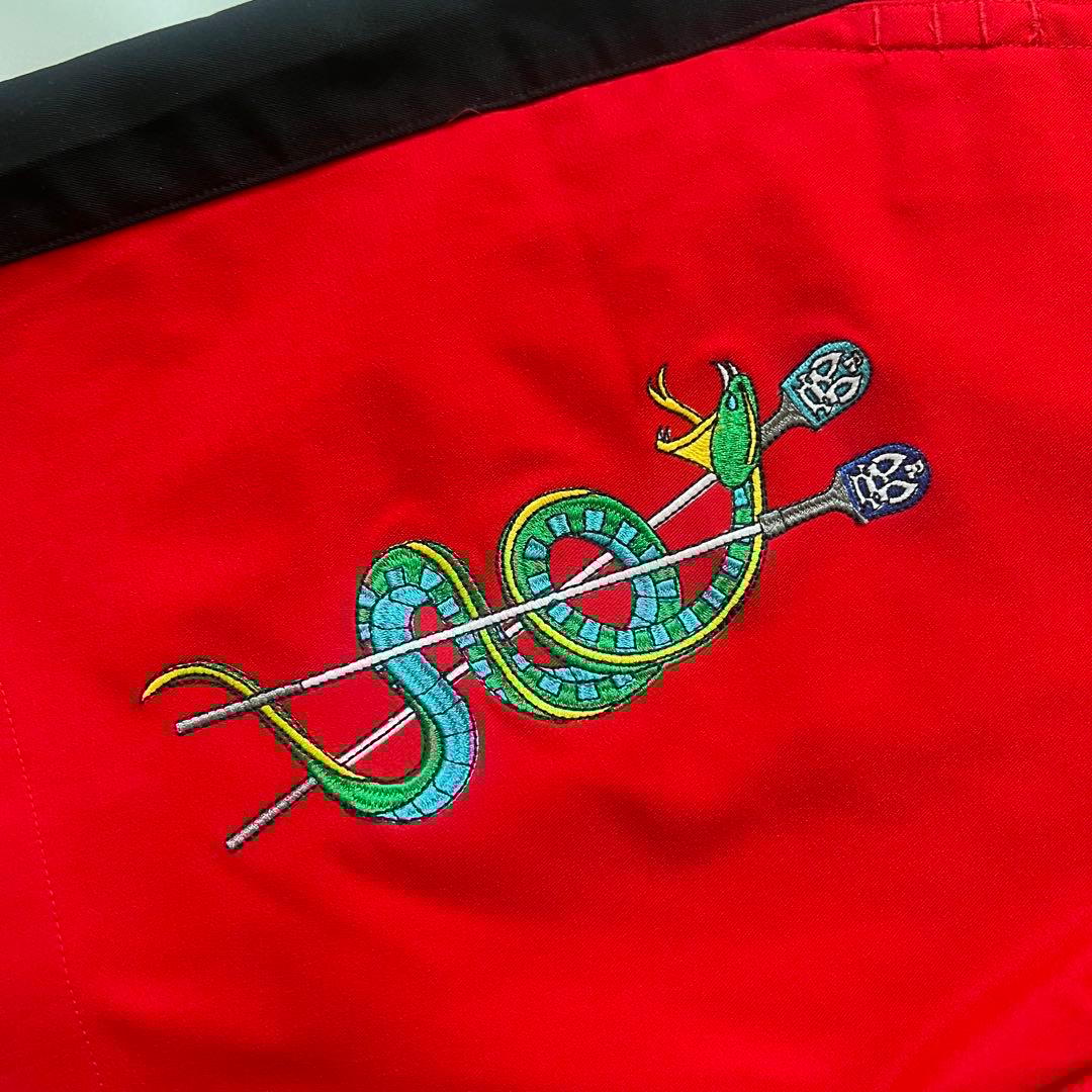 Russeluno ラッセルノ　刺繍　ハーフパンツ　メンズ　ゴルフ　XL 6 赤