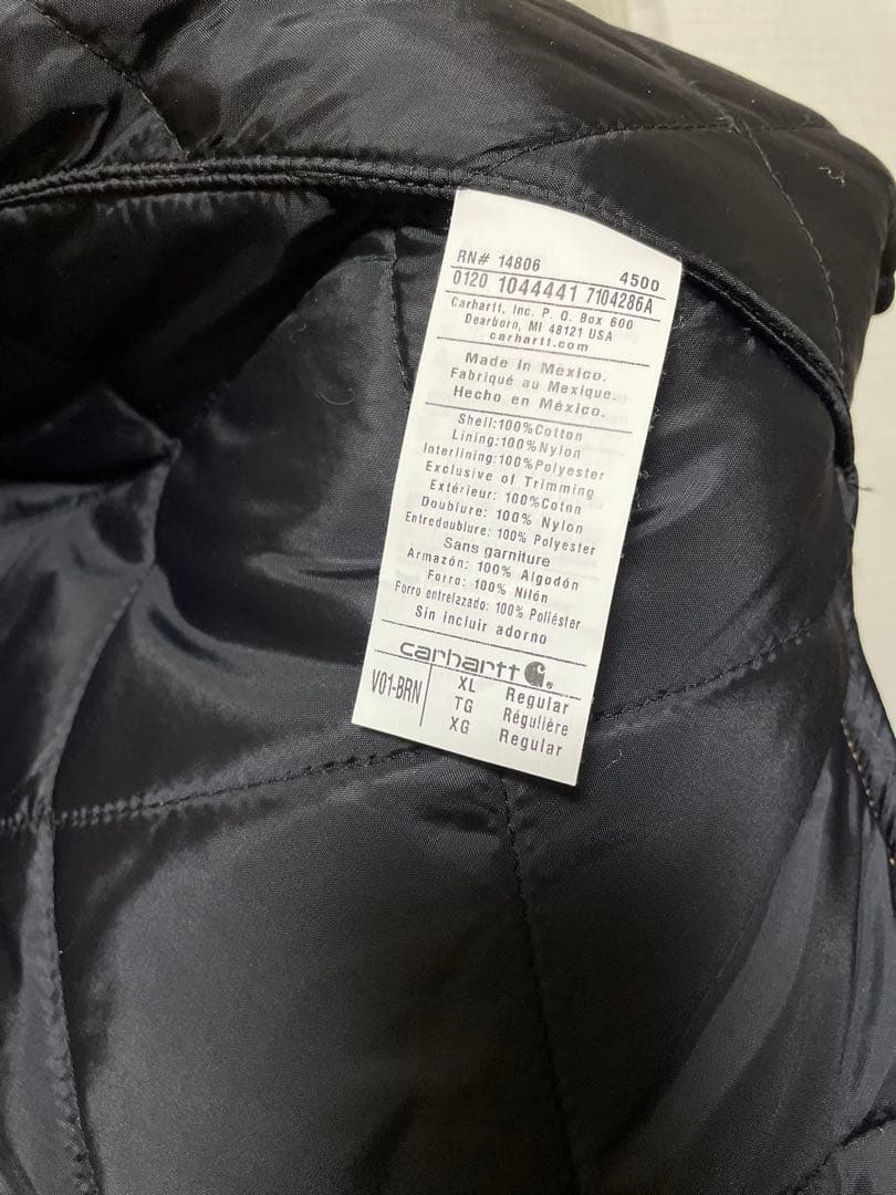 カーハート ダックベスト　サイズXL メキシコ製