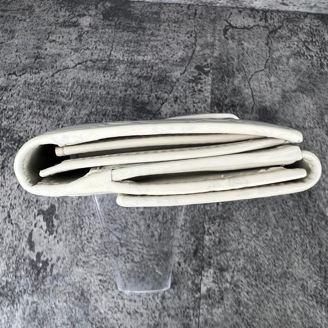 GUCCI ラブリーハート GG レザー 長財布 アイボリー W ホック