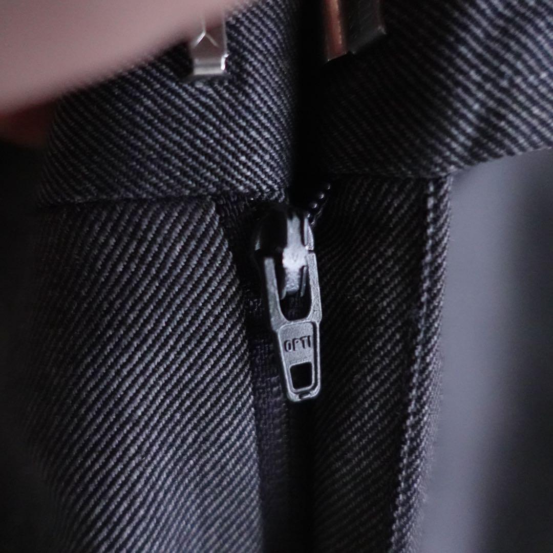 Ermenegirdo Zegna ウールギャバジン　ワイドトラウザーズ　グレー