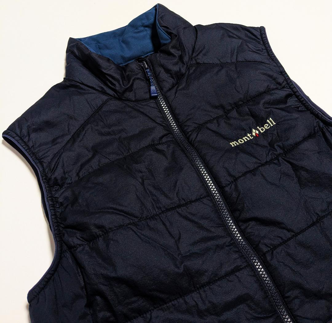 極美品 モンベル 最新／秋冬 ストレッチ U.L.サーマラップベスト 中綿ベスト