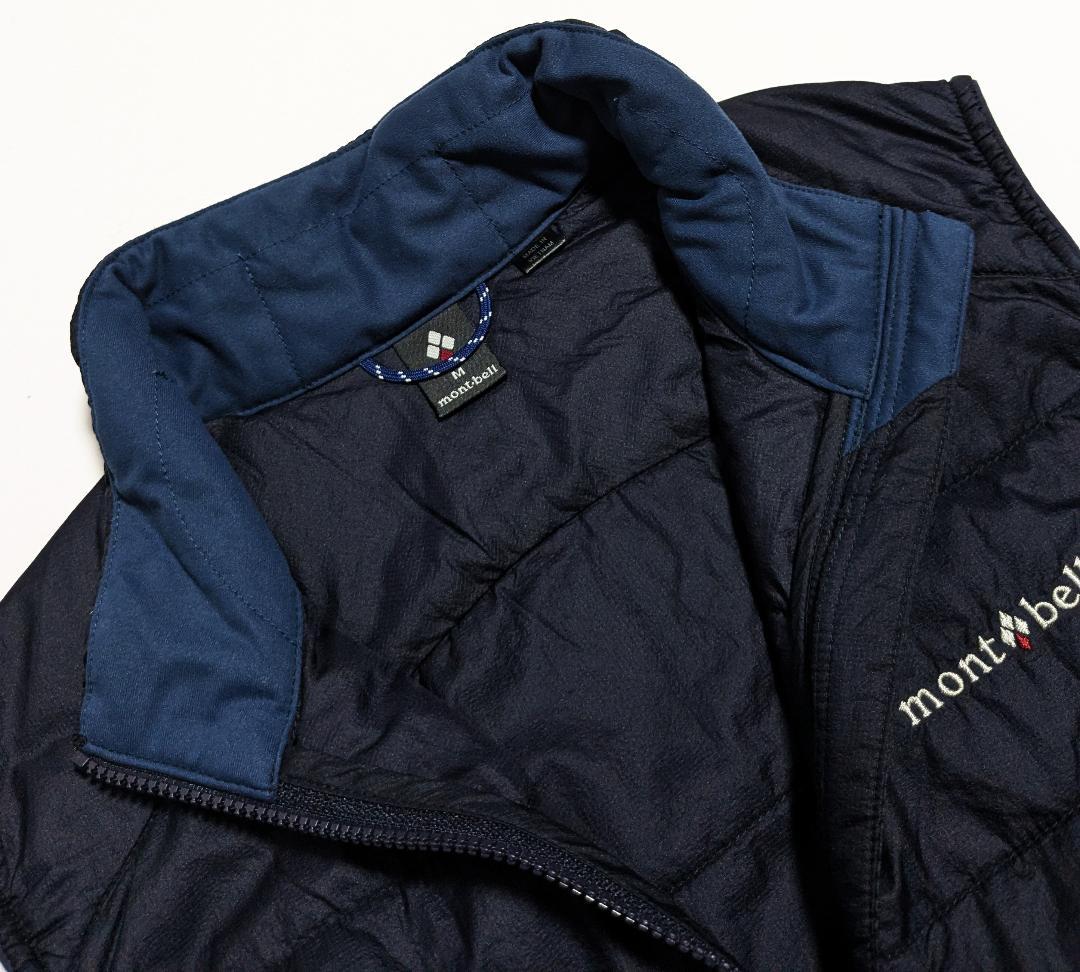 極美品 モンベル 最新／秋冬 ストレッチ U.L.サーマラップベスト 中綿ベスト
