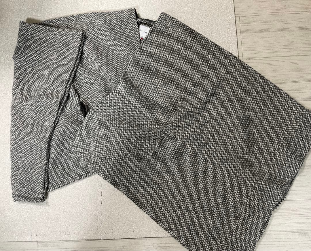 sousou 羽織　ウール　グレー