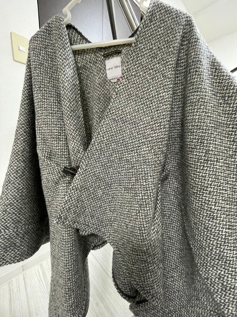sousou 羽織　ウール　グレー