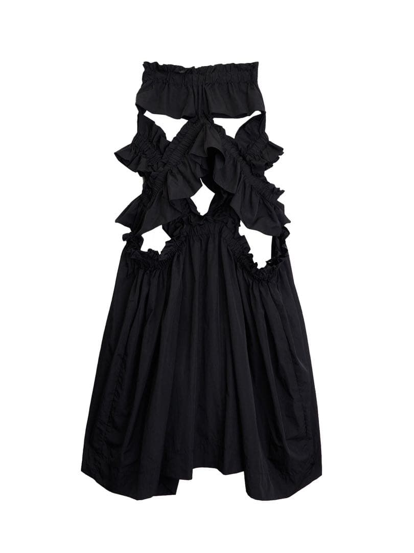 [完売] HOUGA kiki frill dress
