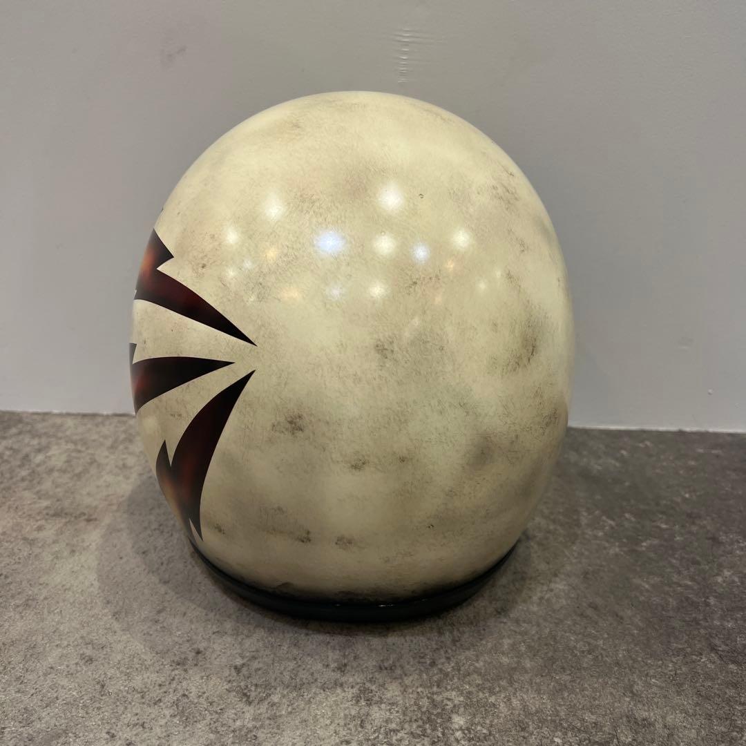 ジェットヘルメット　エイジング加工　ペイント　ハーレー、チョッパー好きに