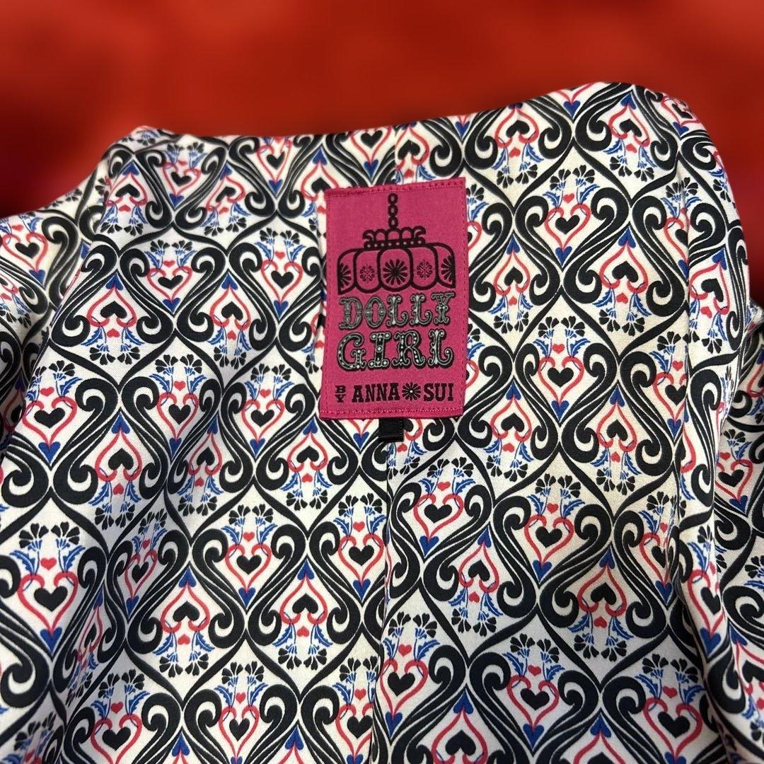 DOLLY GIRL BY ANNA SUI アナスイ　フリルレッドロングコート