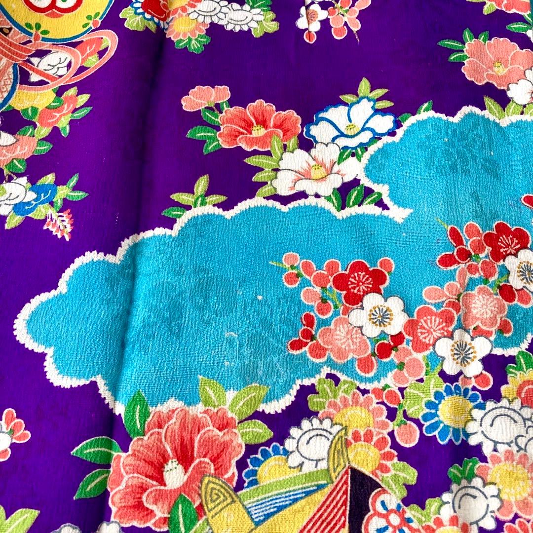 アンティーク　女の子　子供着物　七五三　アンティーク着物　NO6