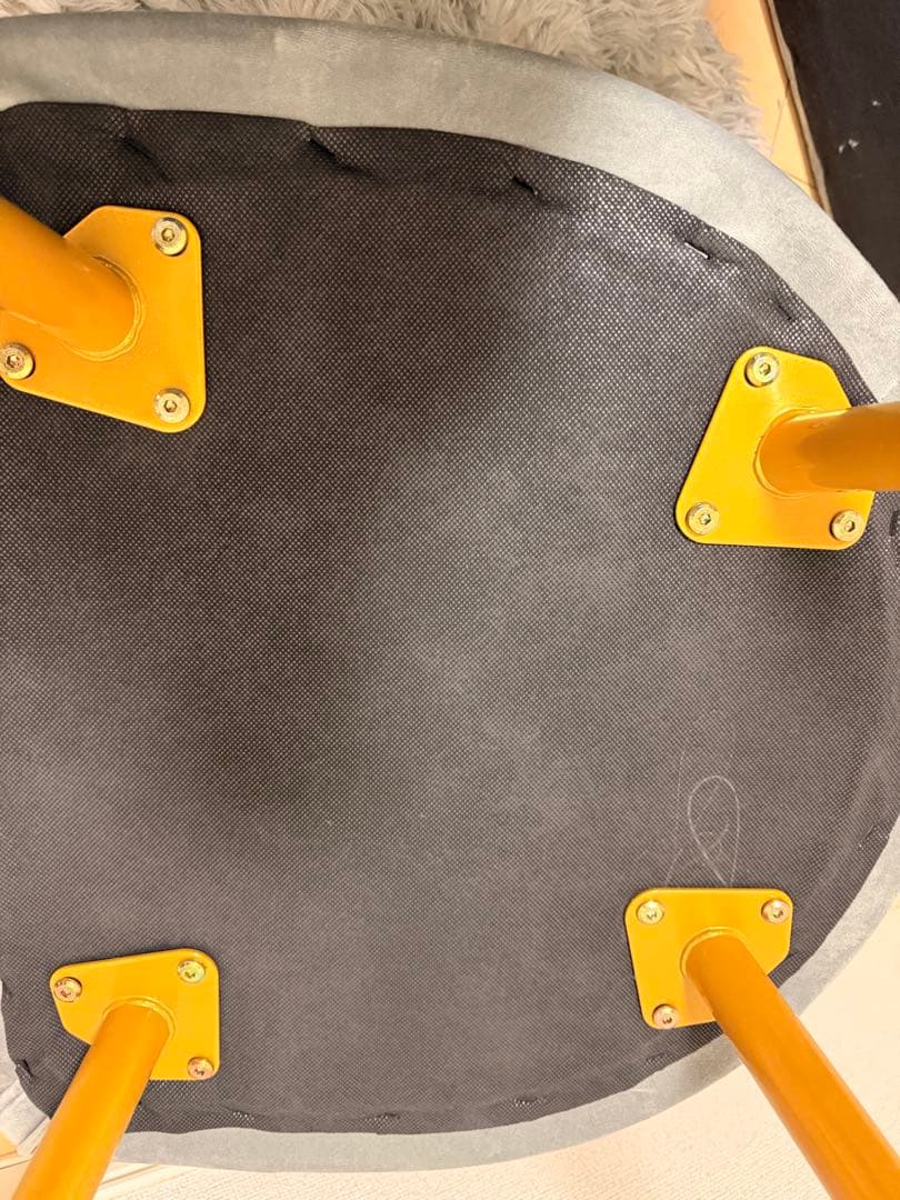 北欧風 LEDミラー付きドレッサー グレー 80cm