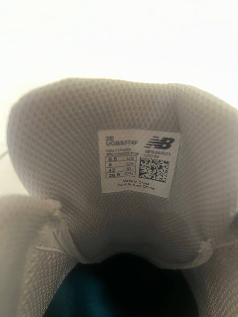 New Balance 574 ホワイト ゴルフシューズ