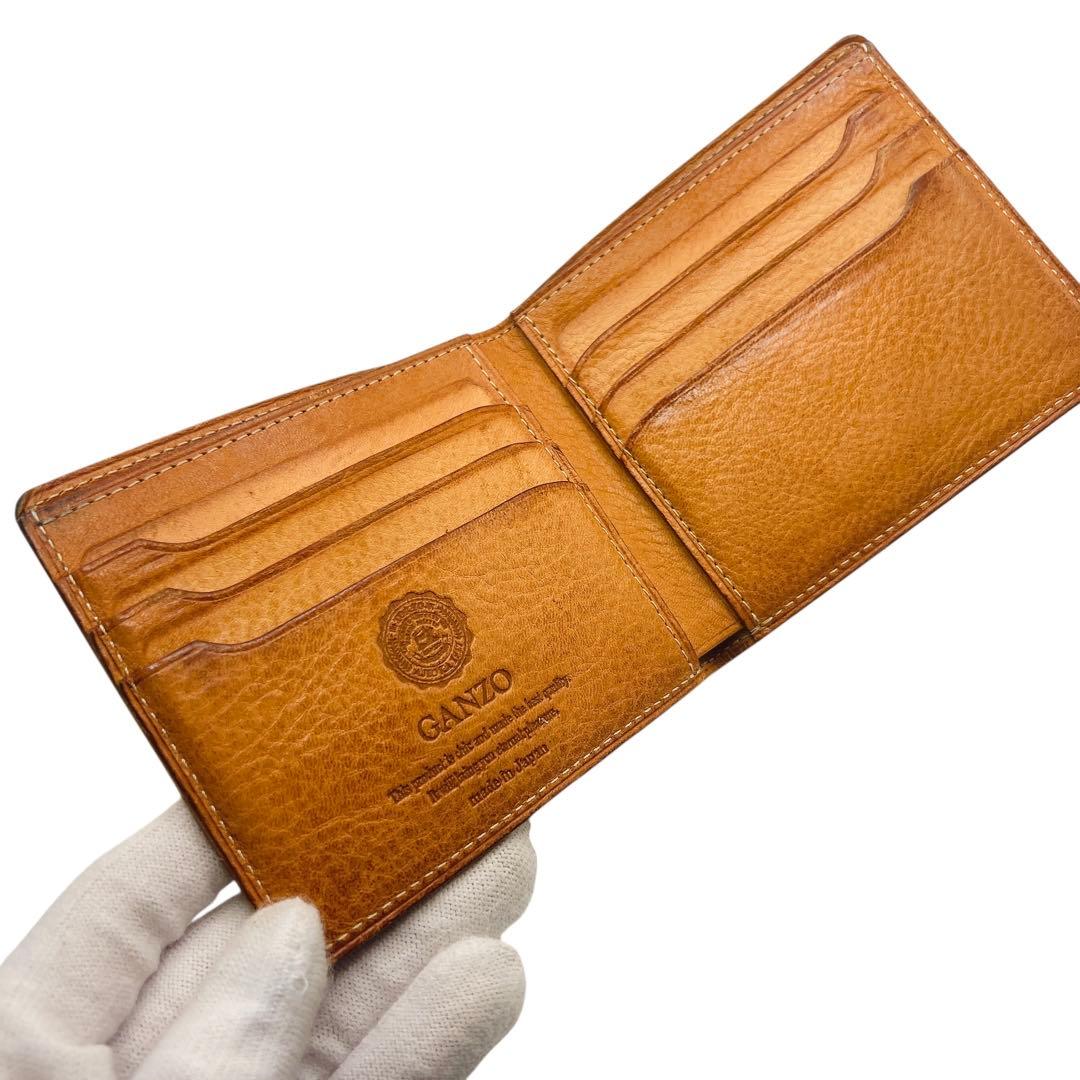 専用　GANZO シンブライドル ネイビー メンズ 折り財布 7541