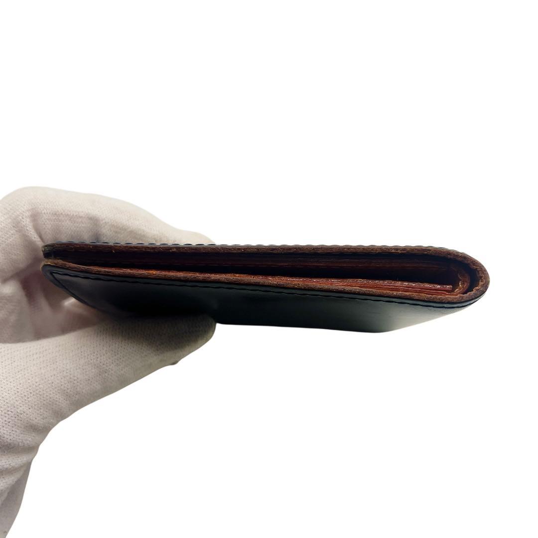 専用　GANZO シンブライドル ネイビー メンズ 折り財布 7541