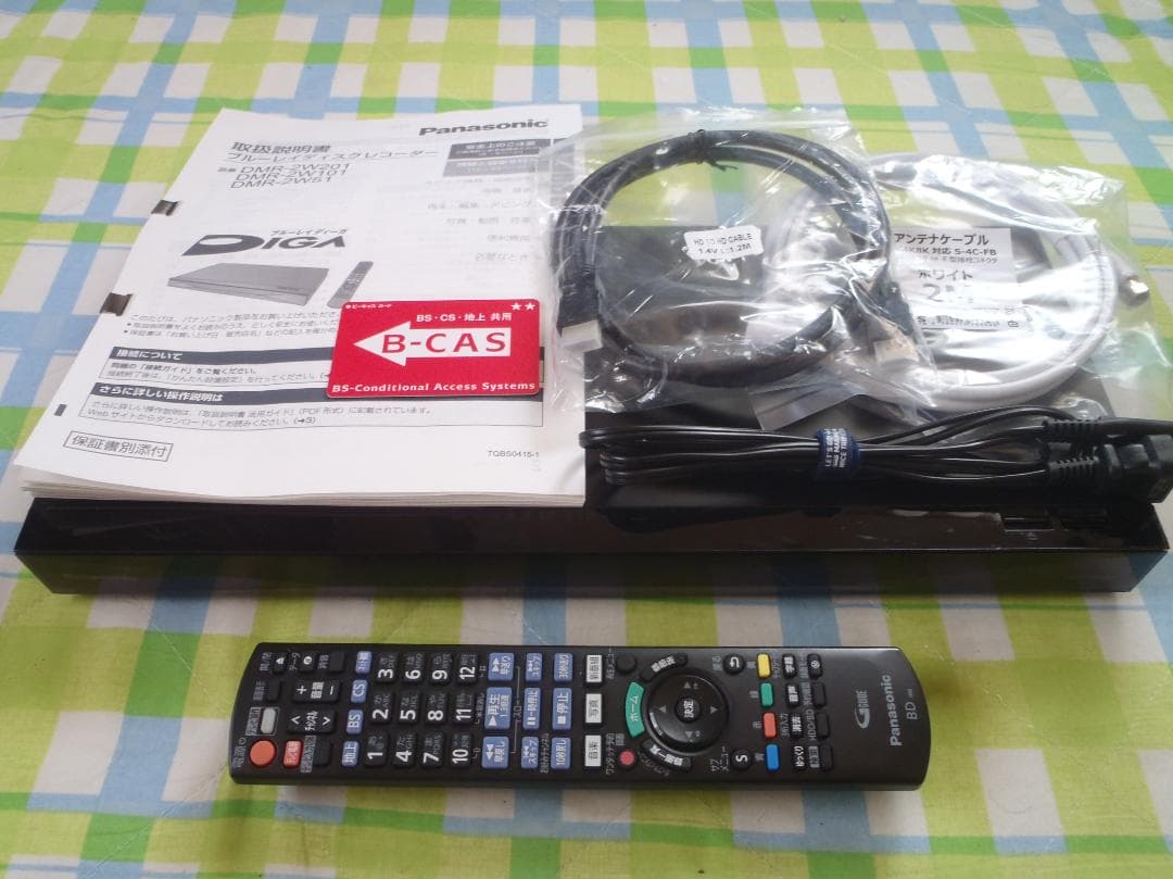 Panasonic　DIGA　ブルーレイレコーダー　DMR-2W201